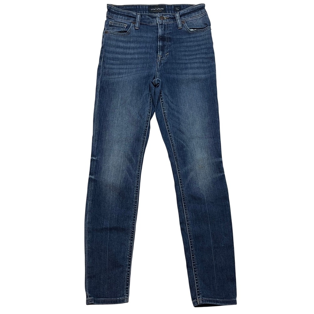 Lucky‎ Brand Jeans Womens 2/26 Blue Bridgette Skinny High Rise 7WP1969 Dark Wash